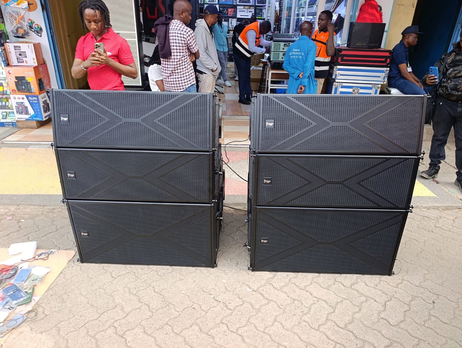 Subwoofer stack for events